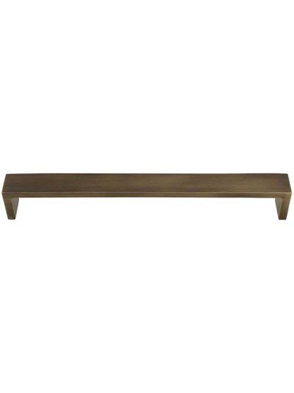 Ultima II Bar-Style Cabinet Pull - 8 inch Center-to-Center in Antique Brass.